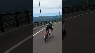 【高所恐怖症要注意】ロードバイクで橋の上をダウンヒル #ロードバイク #short #北海道
