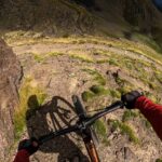 vélo de montagne – arrivée à la verticale