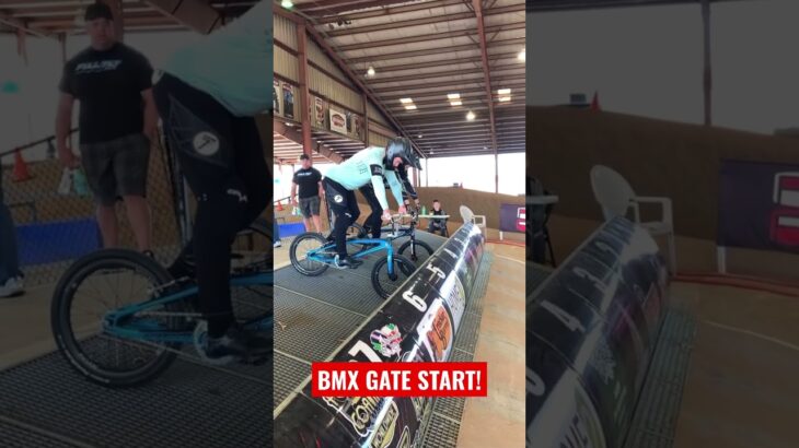 BMX RACING GATE START 🤯 #bmx #subscribe