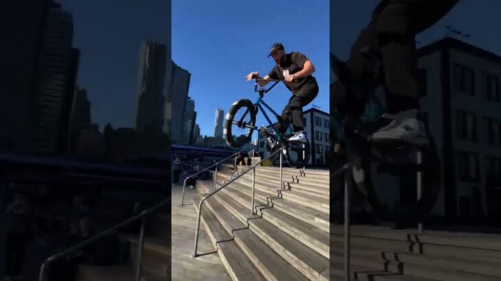 Fastest Way Down The Stairs (Billy Perry) #bmx #nyc