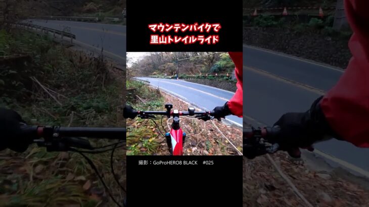 マウンテンバイクで里山トレイルライド【Trail Riding with Mountain Bike】025　#Shorts