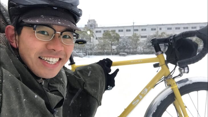 【雪のサイクリング】ツーリングバイクで市街地の雪の中を走ってみた結果