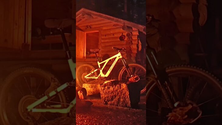 eBiking to Remote Cabin in the Woods #shorts  #outdoors #camping #ebike #survival