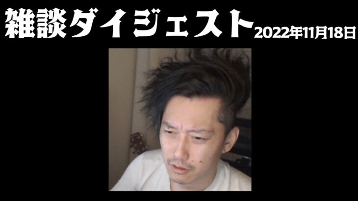 布団ちゃん 雑談ダイジェスト【2022年11月18日】「よう。雑談でもしようや。」