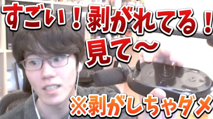 はんじょう、自分でマウスソールを全部剥がす【2023/03/04】