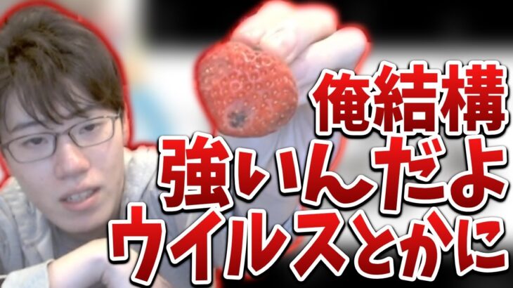 はんじょう、黒くなったイチゴを洗わずに食べる【2023/03/13】