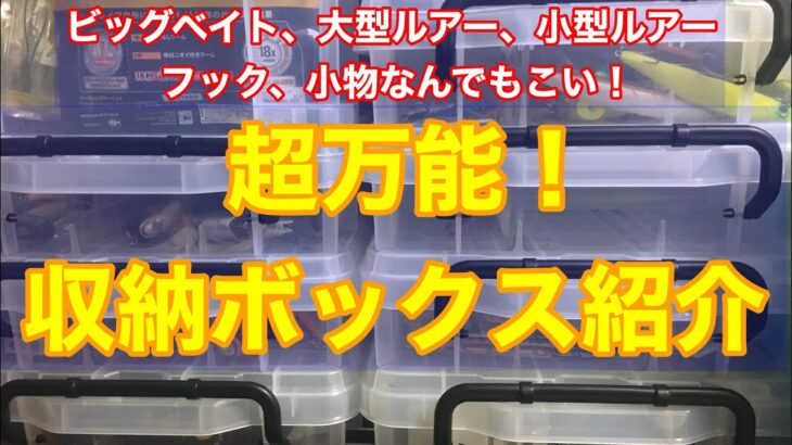 超便利！ルアー、フック、小物収納ボックス紹介　バス釣り、シーバスアングラーは必見！