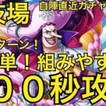 【トレクル】100秒で爆速攻略！闘技場 VS カタリーナ・デボン 全階1ターン！ 自陣直近ガチャ限未使用【OPTC】【One Piece Treasure Cruise】