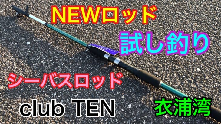 NEWロッド試し釣り シーバスロッドclubTEN 衣浦湾