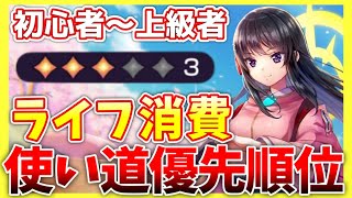 【ヘブバン】初心者から上級者まで！効率の良いライフ消費、優先順位を解説！【ヘブンバーンズレッド】【heaven burns red】