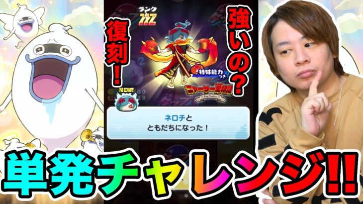 ぷにぷに「単発で出るの??」ZZZネロチ復刻したからガシャ引いてみた結果wwww【妖怪ウォッチぷにぷに】 〜魔女の復活〜Yo-kai Watch part1398とーまゲーム