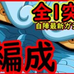 [トレクル]鬼ヶ島屋上にて☆9を全1突破周回! 自陣最新ガシャキャラなし3編成 [お宝MAX8個/8.5周年イベント/カイドウ][OPTC]