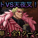 海賊同盟で挑め！ハートVS天夜叉★10！自陣最新ガシャキャラなし！全1ターン攻略！［OPTC］［トレクル］［ONE PIECE　Treasure　Cruise］［원피스 트레져 크루즈］［ワンピース］