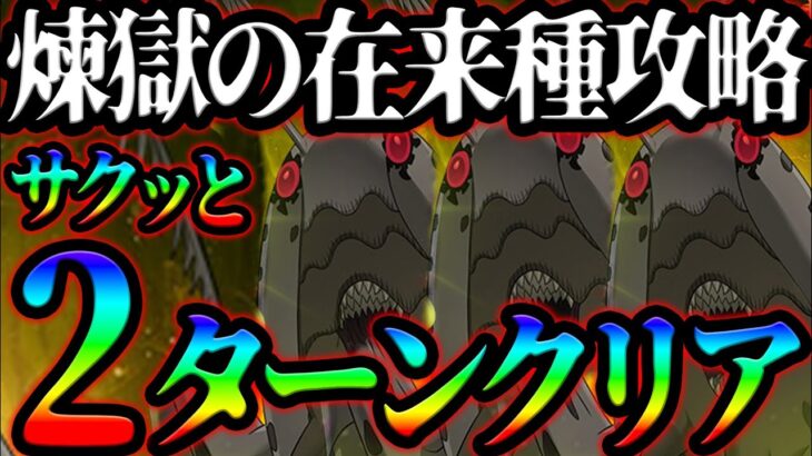 新イベボス煉獄の在来種攻略！最短２ターンでサクッとやっていく~！【凶暴な捕食者】【グラクロ】【Seven Deadly Sins: Grand Cross】