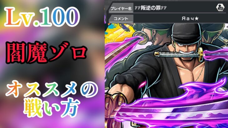 Lv100閻魔ゾロのおすすめ戦い方【バウンティラッシュ】