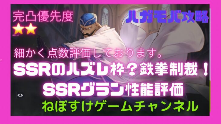 【ハガモバ】SSRハズレ枠?鉄拳制裁！SSRグラン性能評価【鋼の錬金術師モバイル】