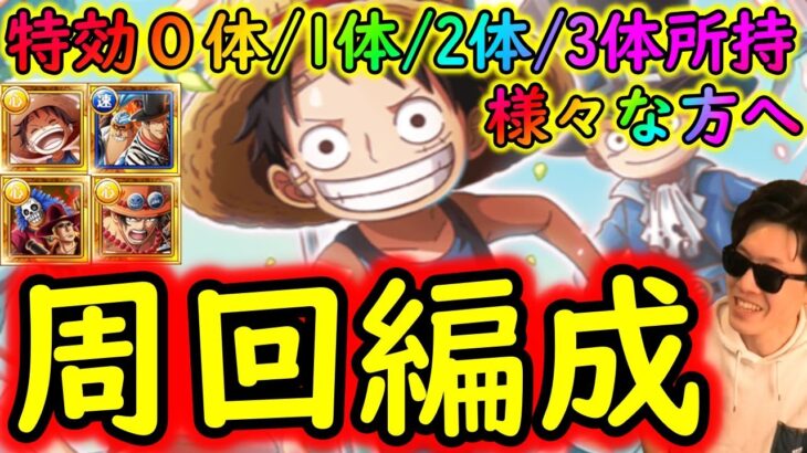 [トレクル]大乱戦! 弟VS兄☆10 特効未所持/1体/2体/3体所持様々な方へ! 周回編成[海賊同盟で挑め][OPTC]