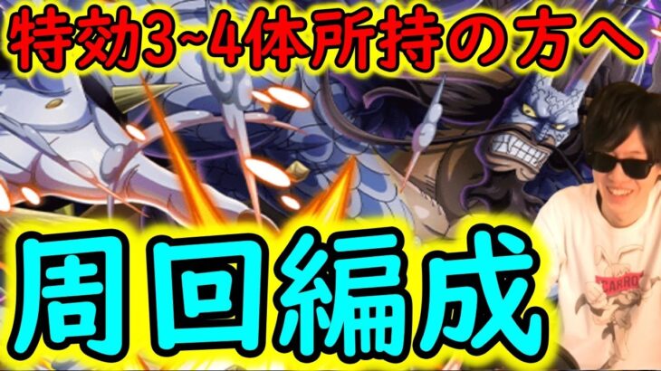 [トレクル]大乱戦☆11! 9周年特効ガシャキャラ3体∼4体所持周回編成[OPTC]#トレクル9周年