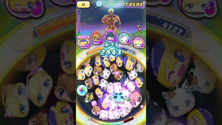 【ぷにぷに】【攻略】鎧の巨人ライナーをプリチーランクzzコラボパーティで攻略