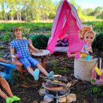 Father’s Day 2022 ! Elsa & Anna toddlers – backyard camping – tents