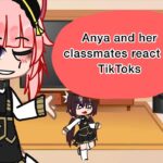 || Anya and her classmates react to TikToks || spy x family || Damian x Anya ||