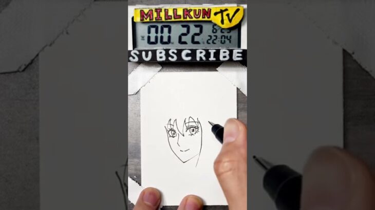 45秒でヨルさんを簡単に描く方法【How to Draw Yor】