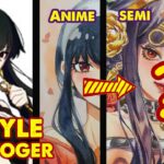 Drawing Yor Forger in 3 Different Styles | SPY×FAMILY | Huta Chan