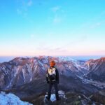 厳冬期の九重連山へ登山 : Hiking in Mt Mt.kujurenzan kyusyu Japan