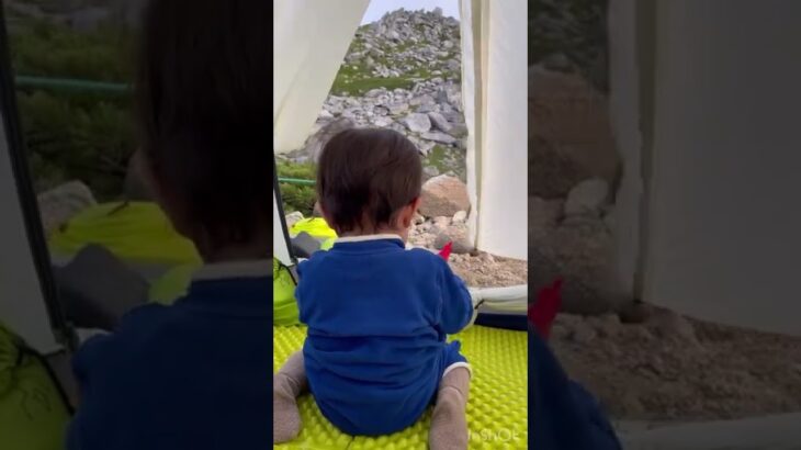 【子連れ登山】山行動画あります！是非ご覧ください！（このチャンネルでは、赤ちゃんと登山にチャレンジしています） #Shorts