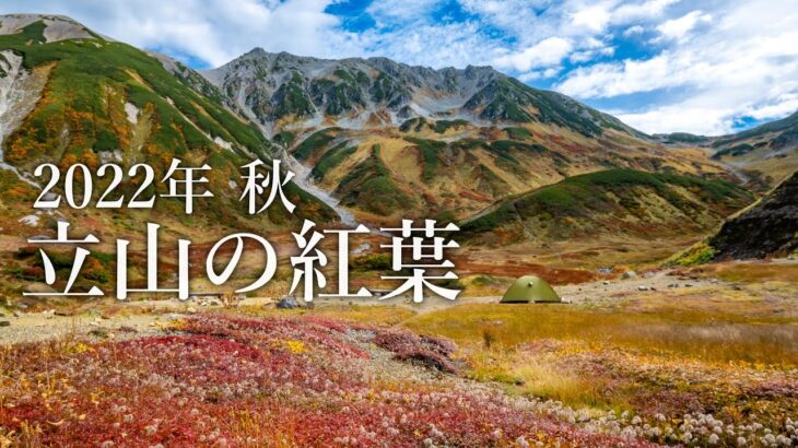 【テント泊登山】立山の紅葉が見頃を迎えたので歩いてきました