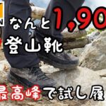 【ワークマン】1,900円の登山靴で近畿最高峰に登ってみた