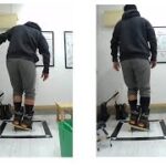 ラクちんソックス開発試験・登山靴を使用した斜度回転検査（B041）