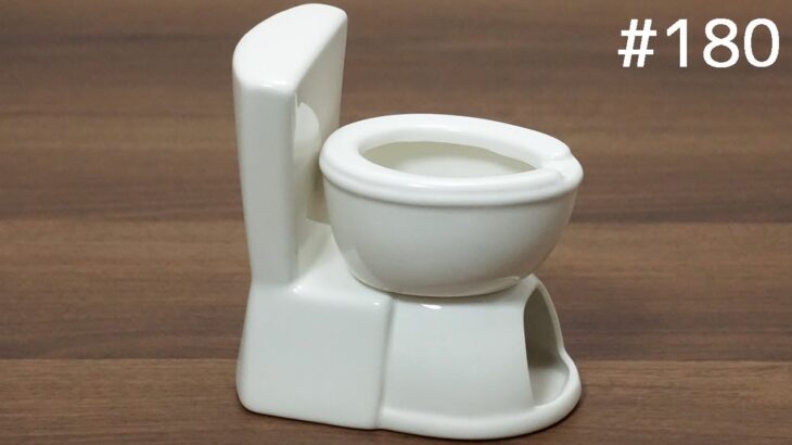 便器でチョコレートフォンデュ。Chocolate Fondu of shape of toilet. Japanese kitchen gadget