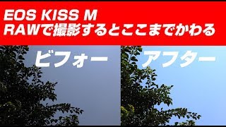 eos kiss m RAWデータを編集する part1