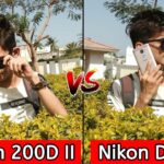 Canon EOS 200D II VS Nikon D7500 DSLR Camera Comparison ,Canon EOS 200 II Review ,Nikon D7500 Review