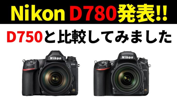 【一眼レフ最後の世代】Nikon D780発表！ニコンD750との比較をしてみた