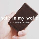 Sub【財布の中身】ミニマルな財布とその中身
