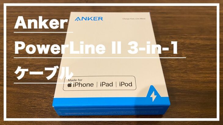 【レビュー】Anker PowerLine II 3-in-1 ケーブル
