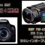 【４K】４K動画 異種比較 [SONY FDR-AX60 4K]vs[Canon EOS Kiss X10i] レインボーブリッジ