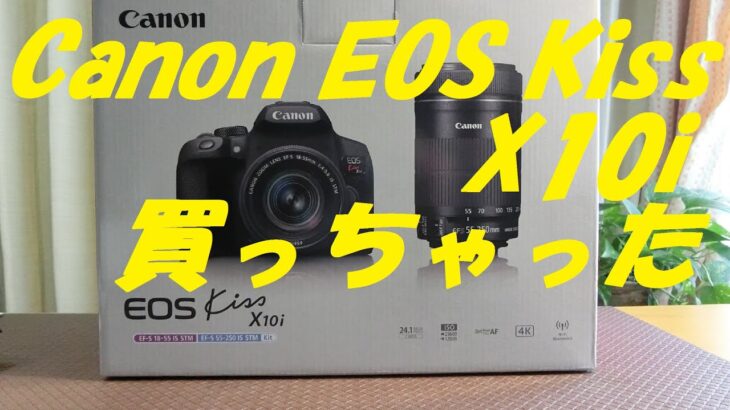 CANON EOS KISS X10i 買っちゃった！I bought the CANON EOS KISS X10i!
