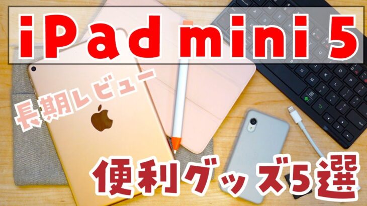 【長期レビュー】iPad mini 5で愛用しているキーボードやケースなど役立つ便利グッズを5つ紹介します！【アクセサリー】