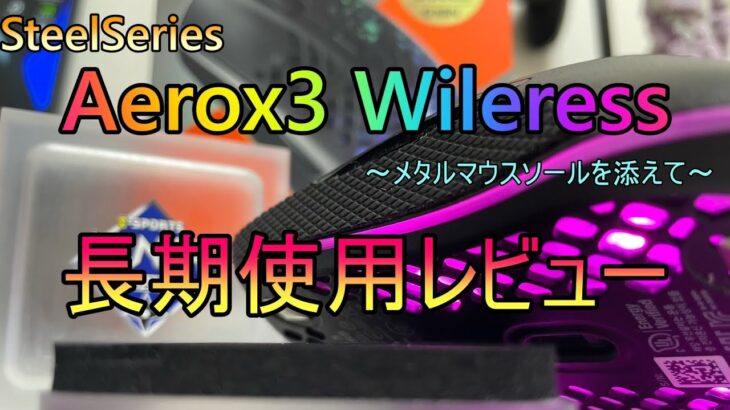 【新人Vtuber】廃課金の果て…Aerox3 Wireless長期レビュー～メタルマウスソールを添えて～【SteelSeries】