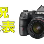 PENTAX K-3 Mark IIIが公式発表され悩むだけの動画