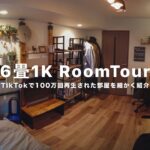 TikTokで100万回再生された６畳１K のルームツアー｜一人暮らし男子が賃貸DIYで自分だけの最高空間を作る。