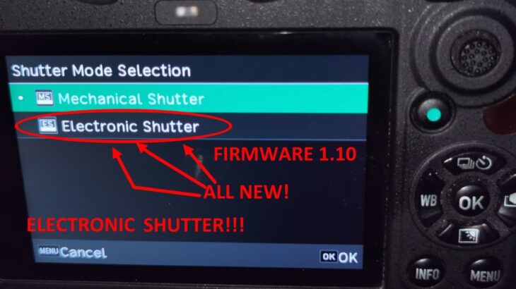 Pentax K-3 Mark III Firmware 1.10 Electronic Shutter!