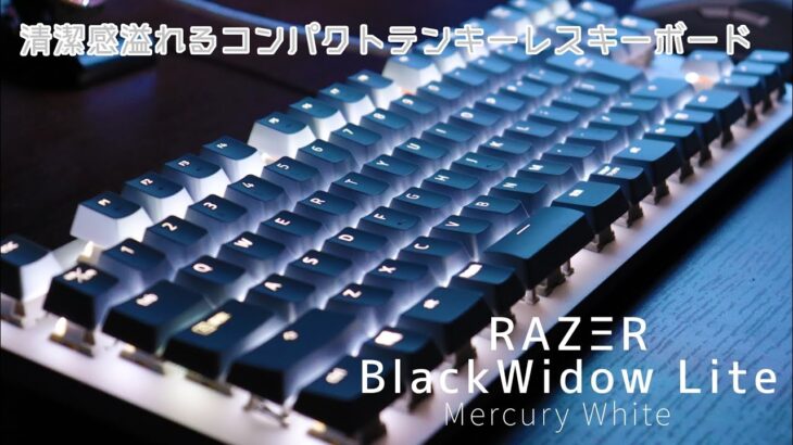 ［Razer blackwidow lite］ホワイトなテンキーレスゲーミングキーボード！【ゆっくりガジェットレビュー】