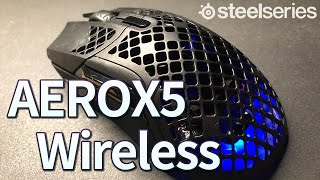 手垢が大根おろしされそうなデザインのマウス『AEROX5 Wireless』は想像以上に使いやすいというレビューみたいな動画