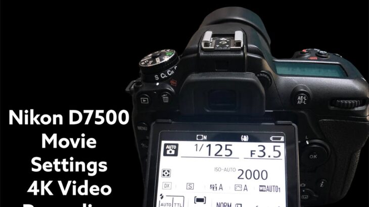 Nikon D7500 || Movie Settings || Nikon DSLR Camera || 4K File Format