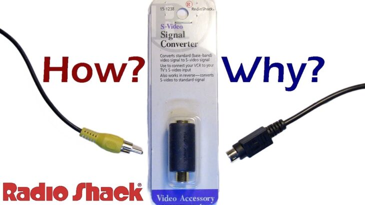 Radio Shack S-video signal converter 📺 How? Why?