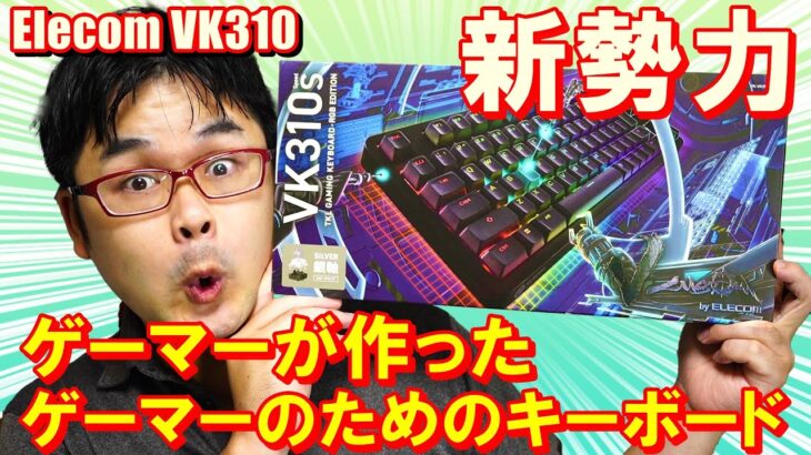 【ゲーマー特化キーボード】エレコム VK310S レビュー TK-VK310SBK【2022最新メカニカルキーボード】